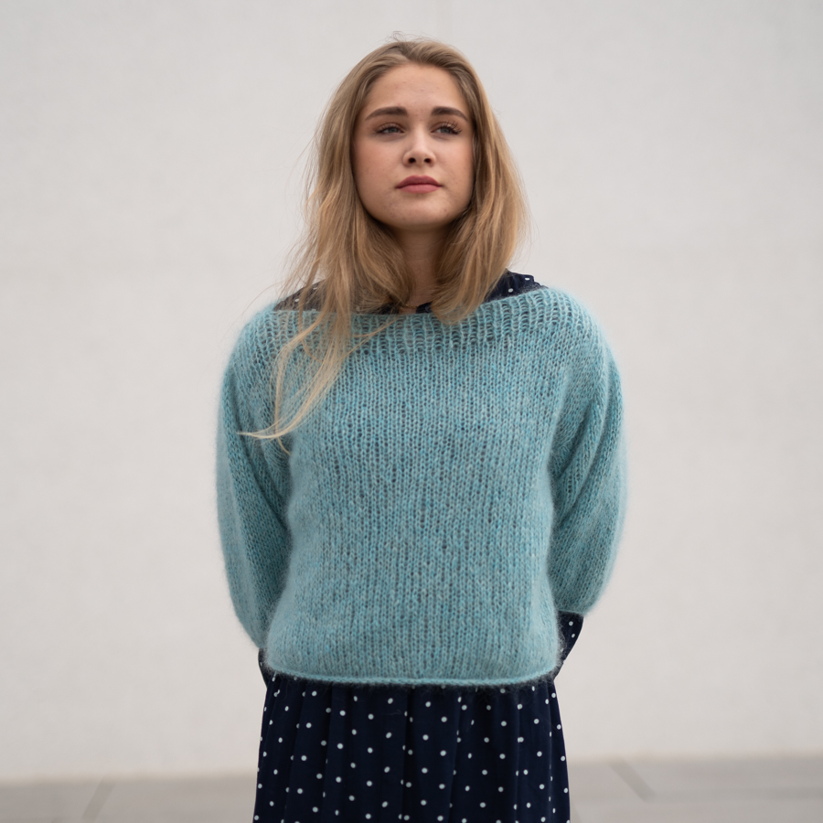 - Cloud Sweater | Mohair sweater knitting pattern - by HipKnitShop - 12/05/2019