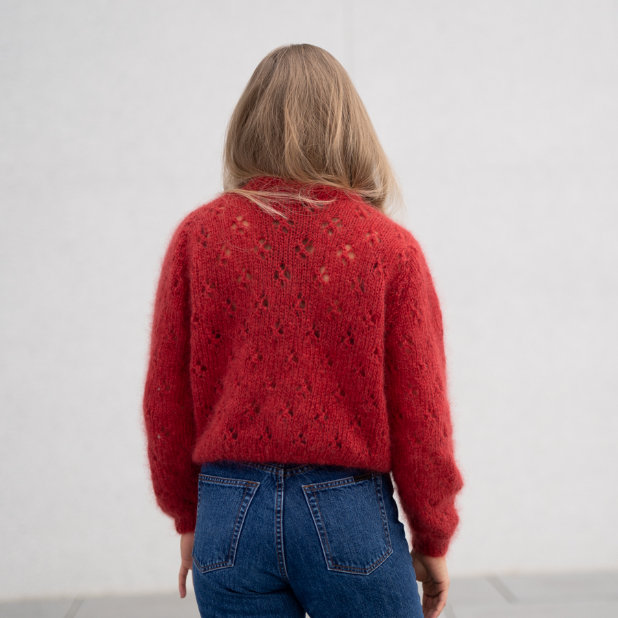 eyelet pattern - Melody sweater | Knitting kit womens sweater - by HipKnitShop - 09/05/2019