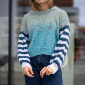  - Paradise sweater knitting kit | Striped sweater women - by HipKnitShop - 10/05/2019