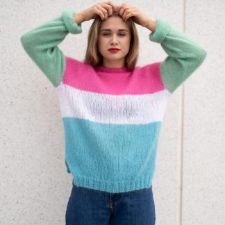 colorful striped sweater pattern