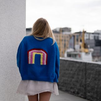 knitted cardigan rainbow - Rainbow jacket | Rainbow jacket pattern - by HipKnitShop - 11/05/2019