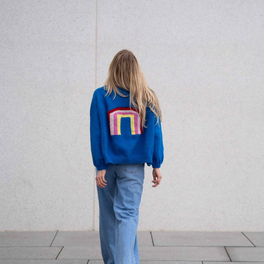 mønster damejakke - Rainbow jacket | Rainbow jacket pattern - by HipKnitShop - 11/05/2019