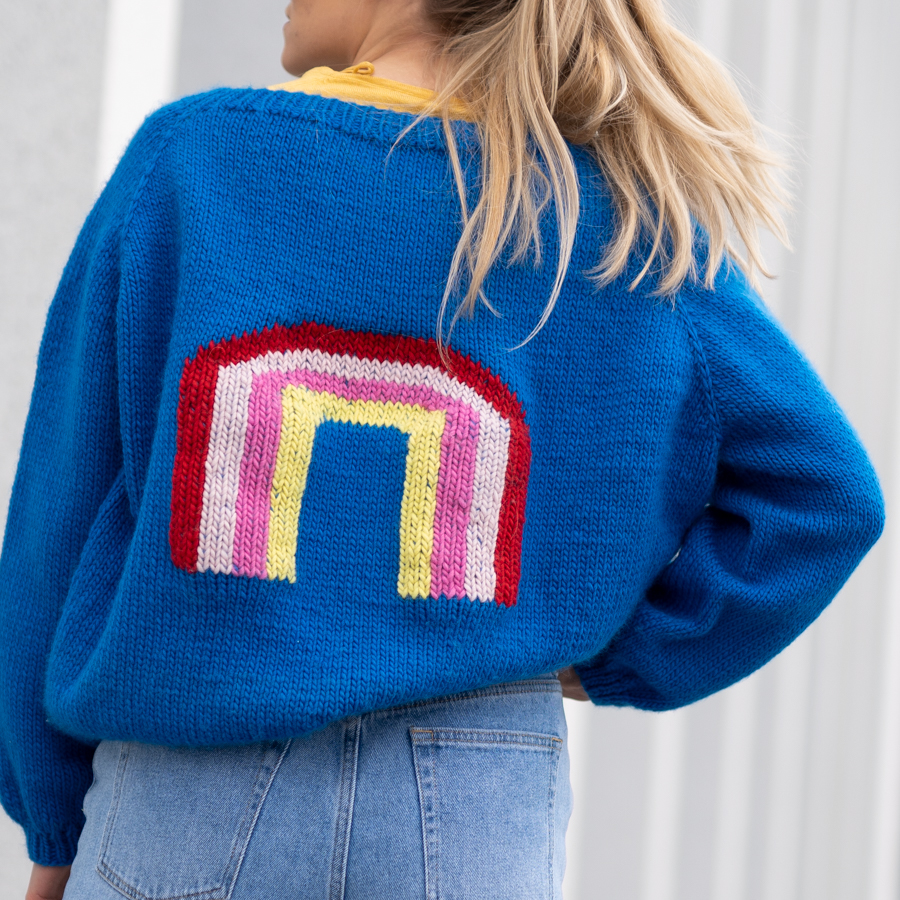 strikkejakke dame opppskrift - Rainbow jacket | Rainbow jacket pattern - by HipKnitShop - 11/05/2019