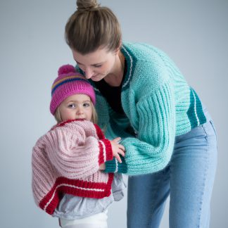 brioche knitted jacket - Groove jacket | Knitting pattern kids jacket - by HipKnitShop - 16/01/2019