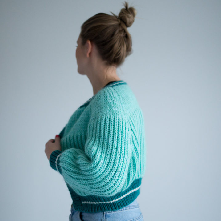 patentstrikk - Groove jacket | Knitting pattern bomber jacket - by HipKnitShop - 17/01/2019