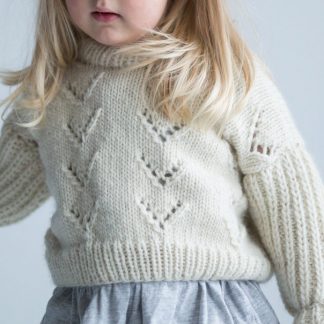  - Bloom Sweater | Knitting pattern kids eyelet pattern - by HipKnitShop - 30/11/2018