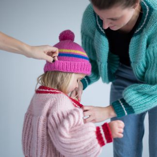  - Groove | Kids jacket knitting kit | Brioche jacket - by HipKnitShop - 16/01/2019