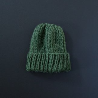lue til herre strikkeoppskrift - Forest Beanie | Chunky beanie knitting kit - by HipKnitShop - 30/08/2018