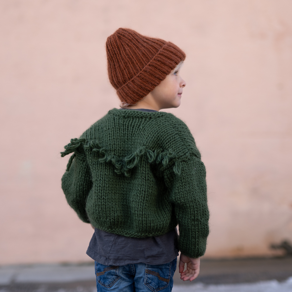 strikkejakke gutt oppskrift - Nomad jacket kids | Cool knitwear for kids - by HipKnitShop - 31/05/2019