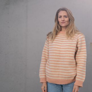  - Striped sweater women knitting pattern | Stripeday sweater - by HipKnitShop - 18/03/2019
