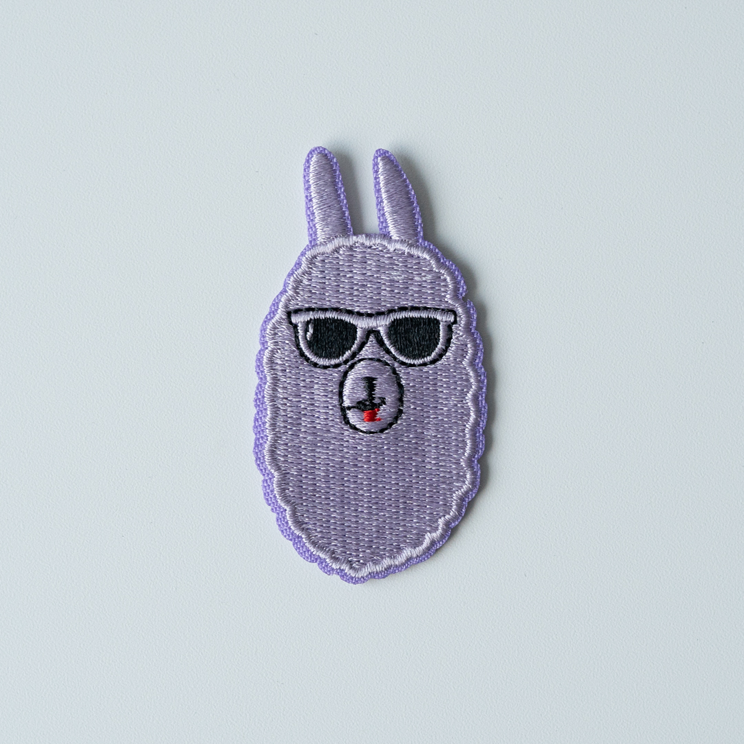  - Alpaca animal patch | Embroidery patch - by HipKnitShop - 08/02/2019
