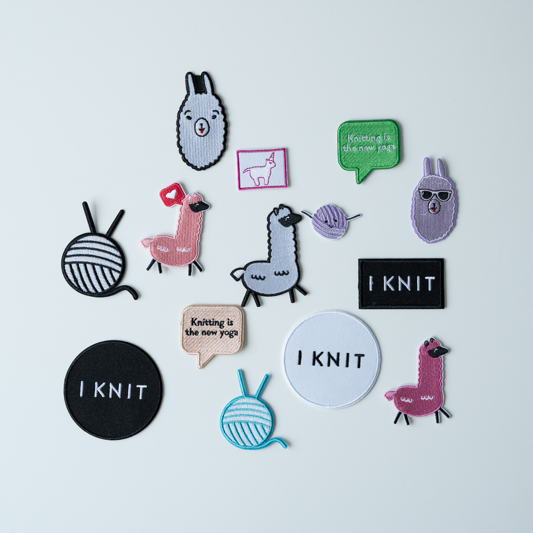 knitting patches - Alpaca love | Embroidery patch knitting - by HipKnitShop - 08/02/2019