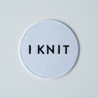 iron on patch round knitting