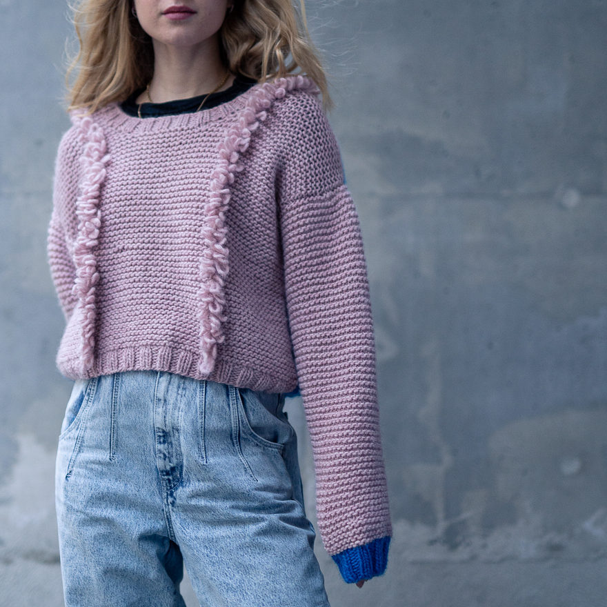  - Strawberry sweater | Loop stich sweater | Knitting pattern - by HipKnitShop - 27/02/2020