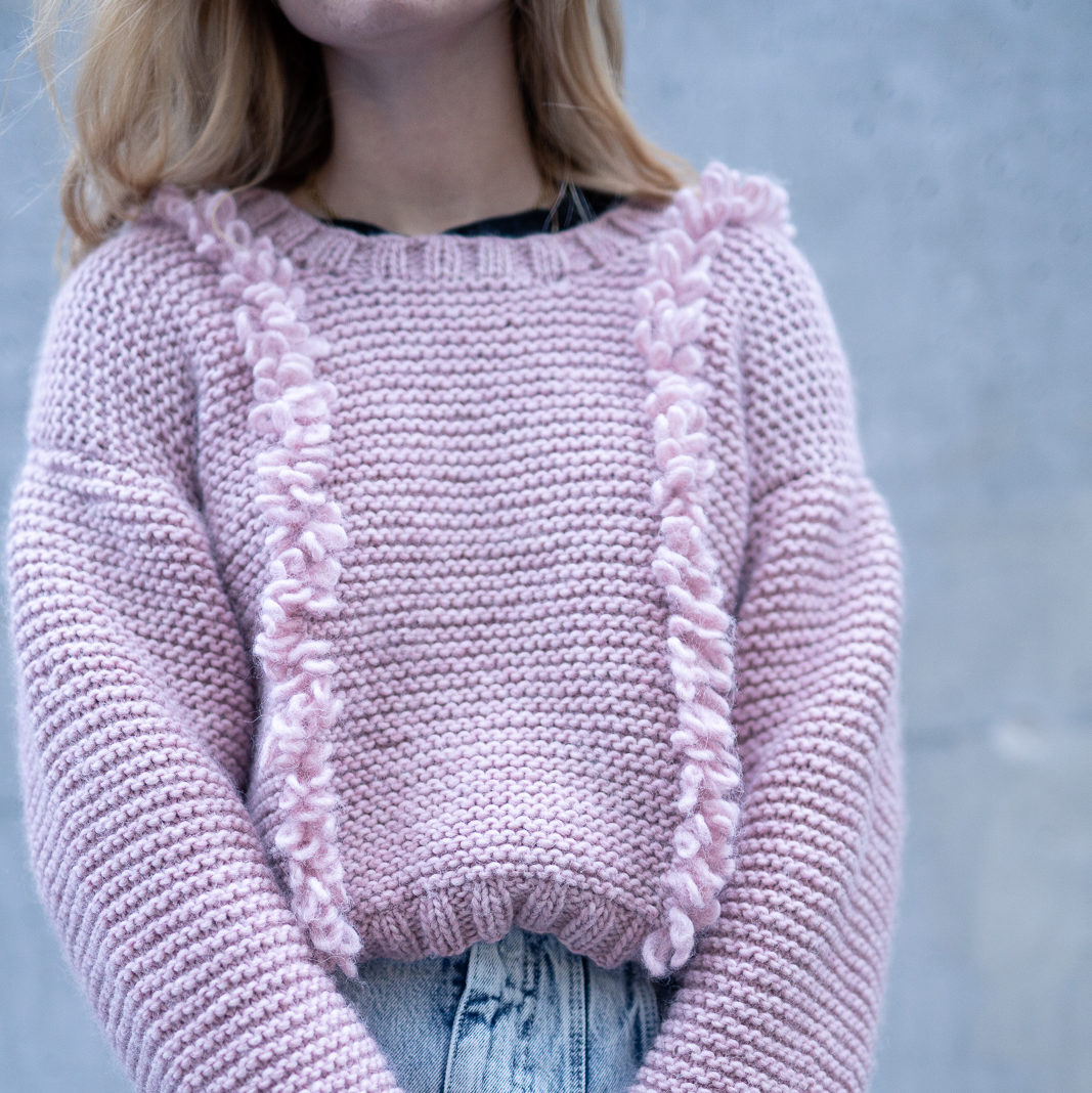  - Strawberry sweater | Loop stich sweater | Knitting pattern - by HipKnitShop - 27/02/2020