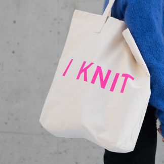  - I knit bag | Big storage bag | Project bag - by HipKnitShop - 16/11/2019