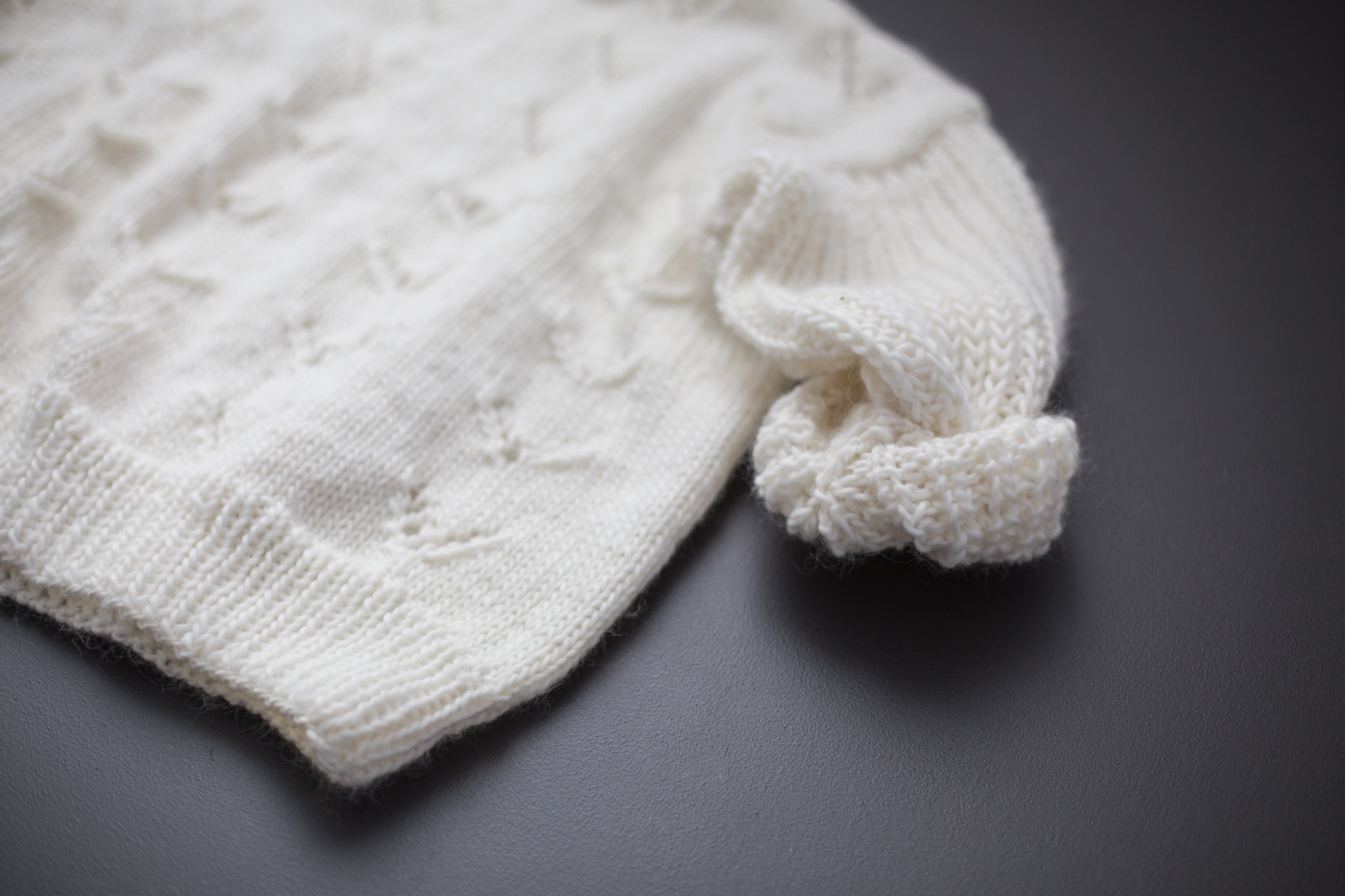 how to knit half fisherman´s rib stitch