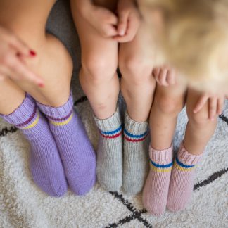 woolen socks - Bossy socks | Woolen Socks kids knitting kit - by HipKnitShop - 11/11/2018