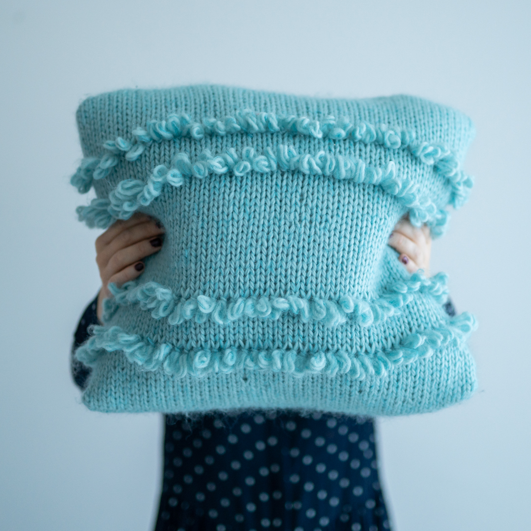knitting pattern cushion