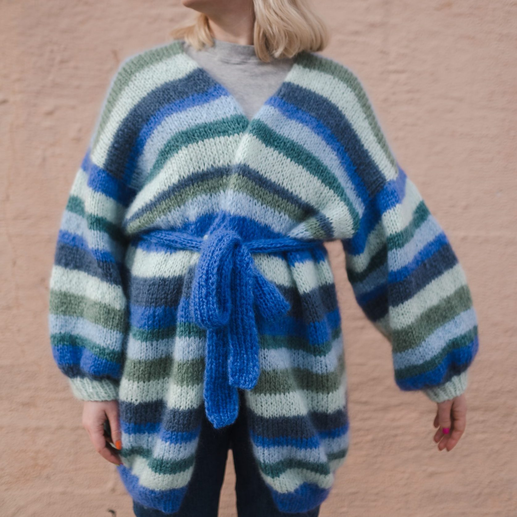  - Paradise jacket Fluff | Knitted jacket stripes | Knitting kit - by HipKnitShop - 04/08/2022