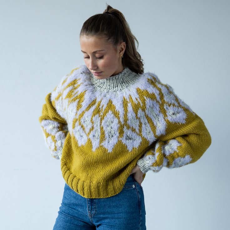  - Yolandi sweater | Women fairisle yoke pattern | HipKnitShop - 07/10/2022
