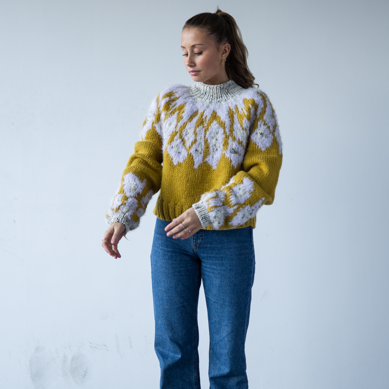  - Yolandi sweater | Women fairisle yoke pattern | HipKnitShop - 07/10/2022
