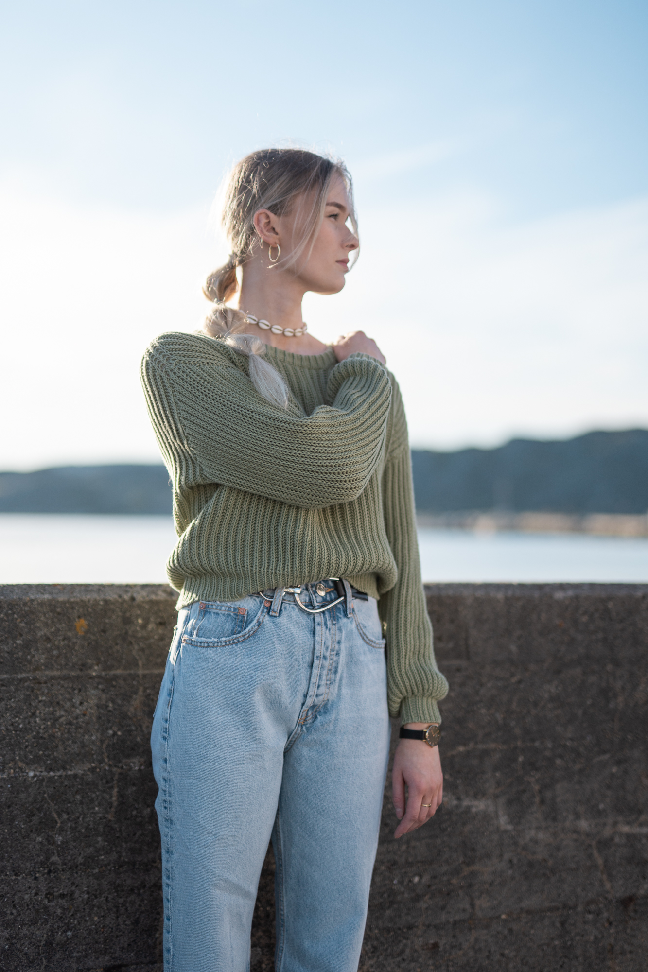 - HipKnitShop sommertstrikk genser dame patentstrikket genser