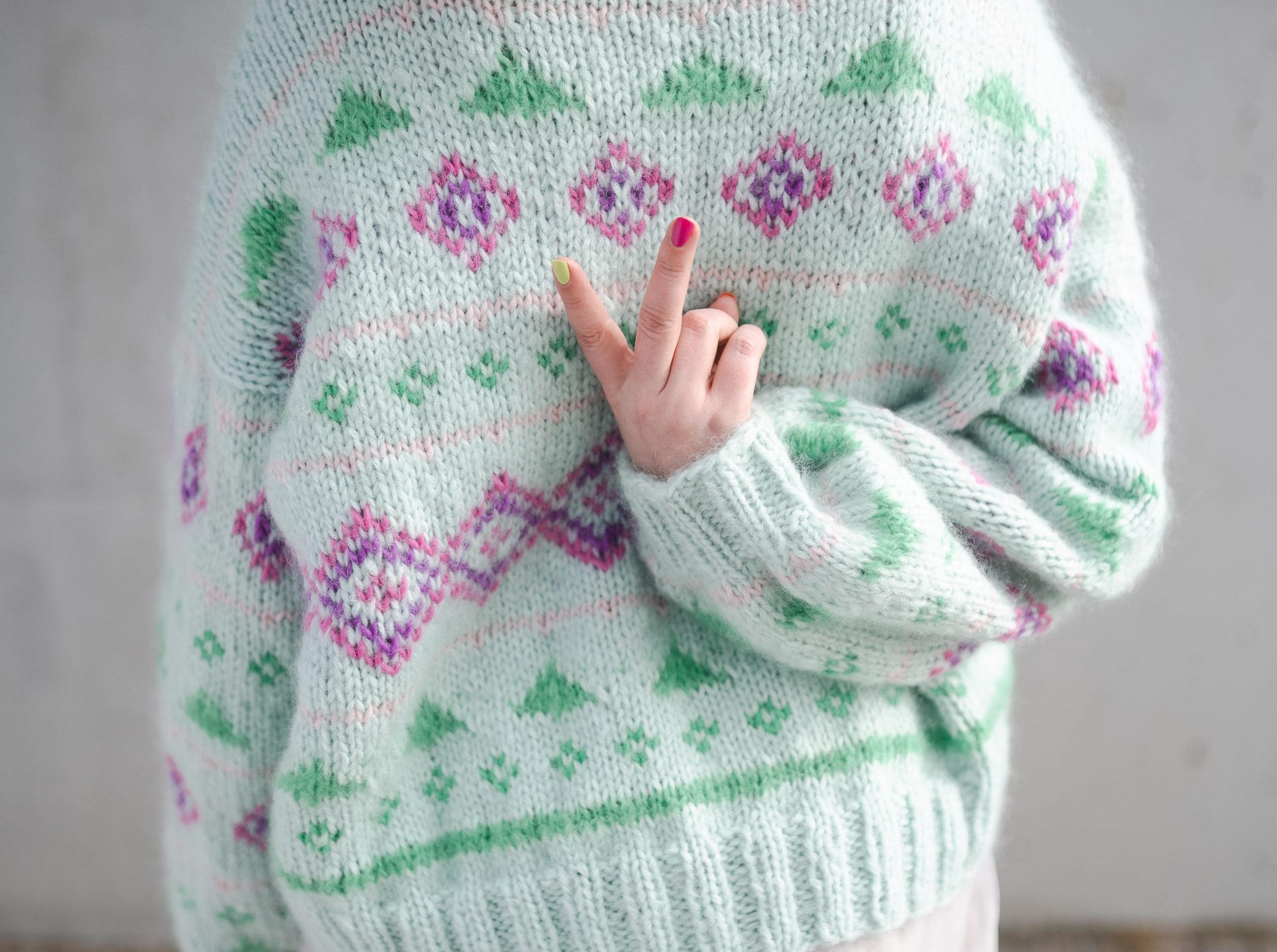 Nomad Jacket  Loop Stich knitting pattern jacket - by HipKnitShop