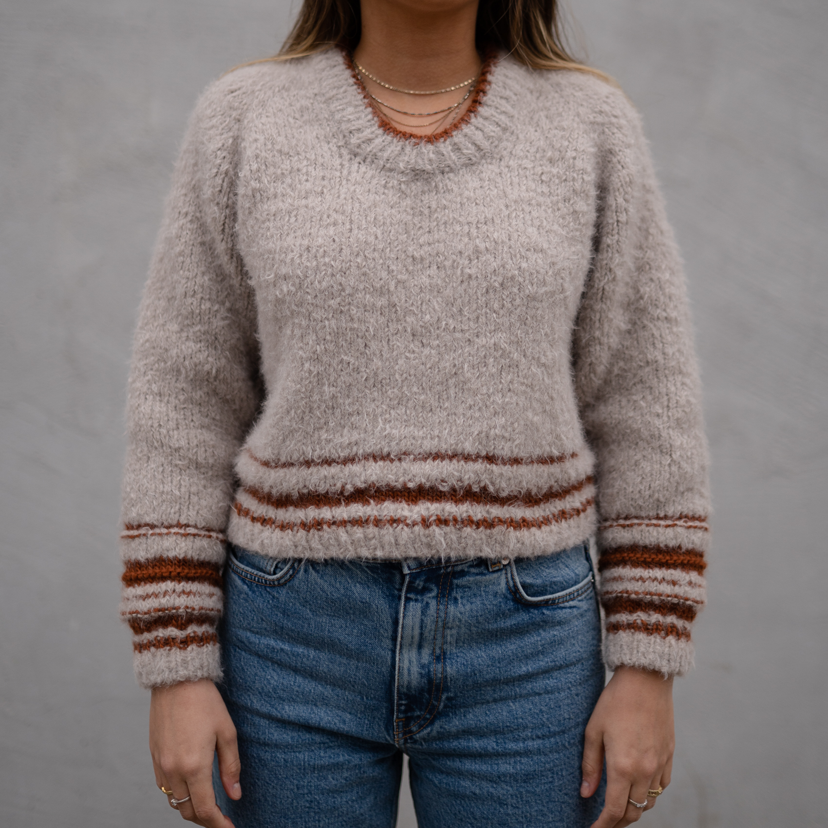  - Furry sweater | Knitting pattern sweater women | HipKnitShop - 24/05/2023