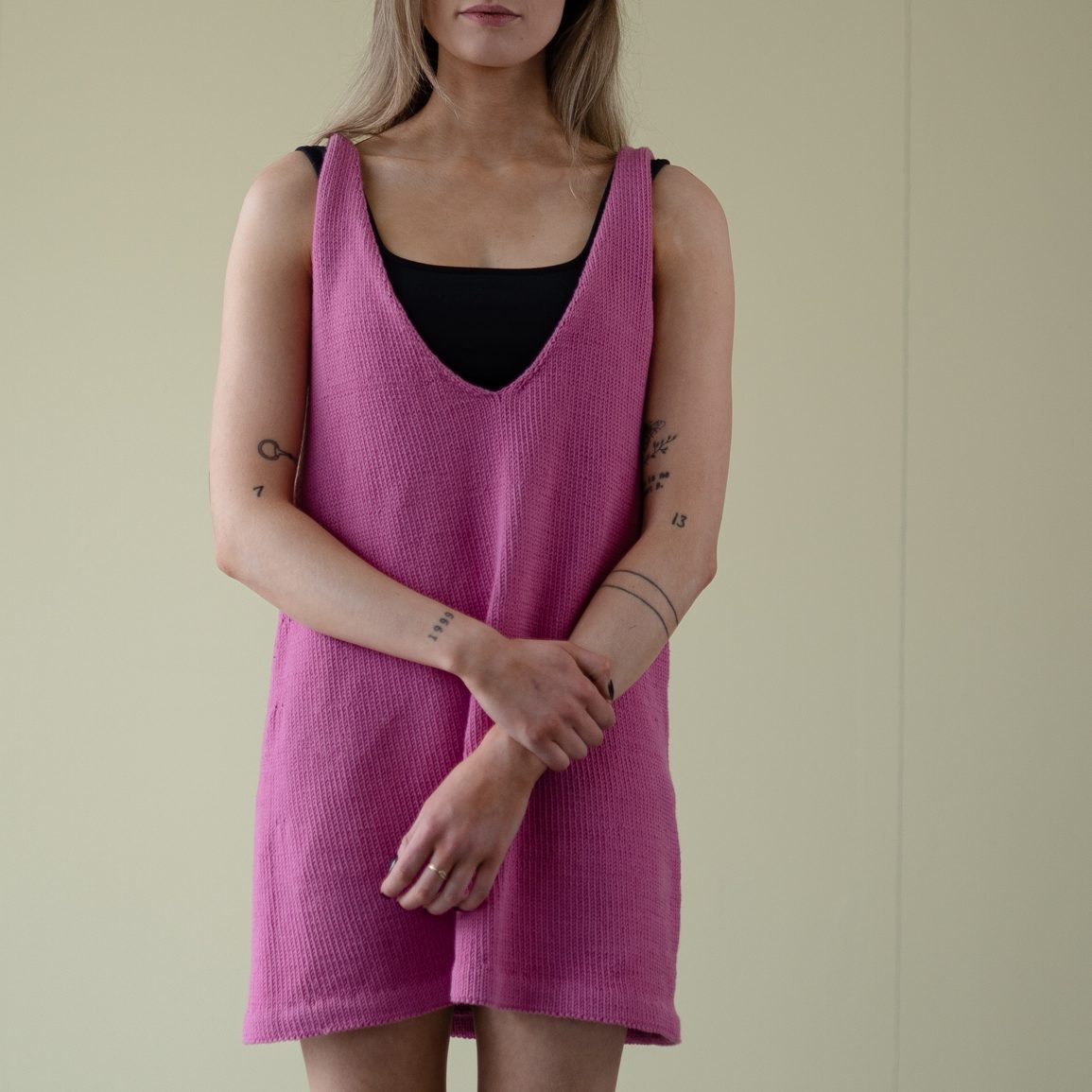  - Sigrid | Knitted cotton dress women | HipKnitShop - 27/04/2023