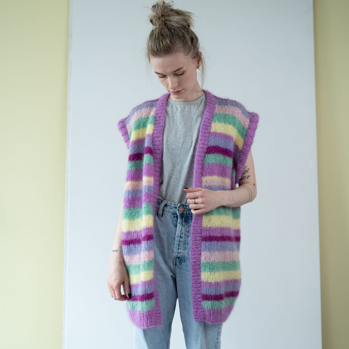 Knitted vest women | Paradise vest | Kit by HipKnitShop