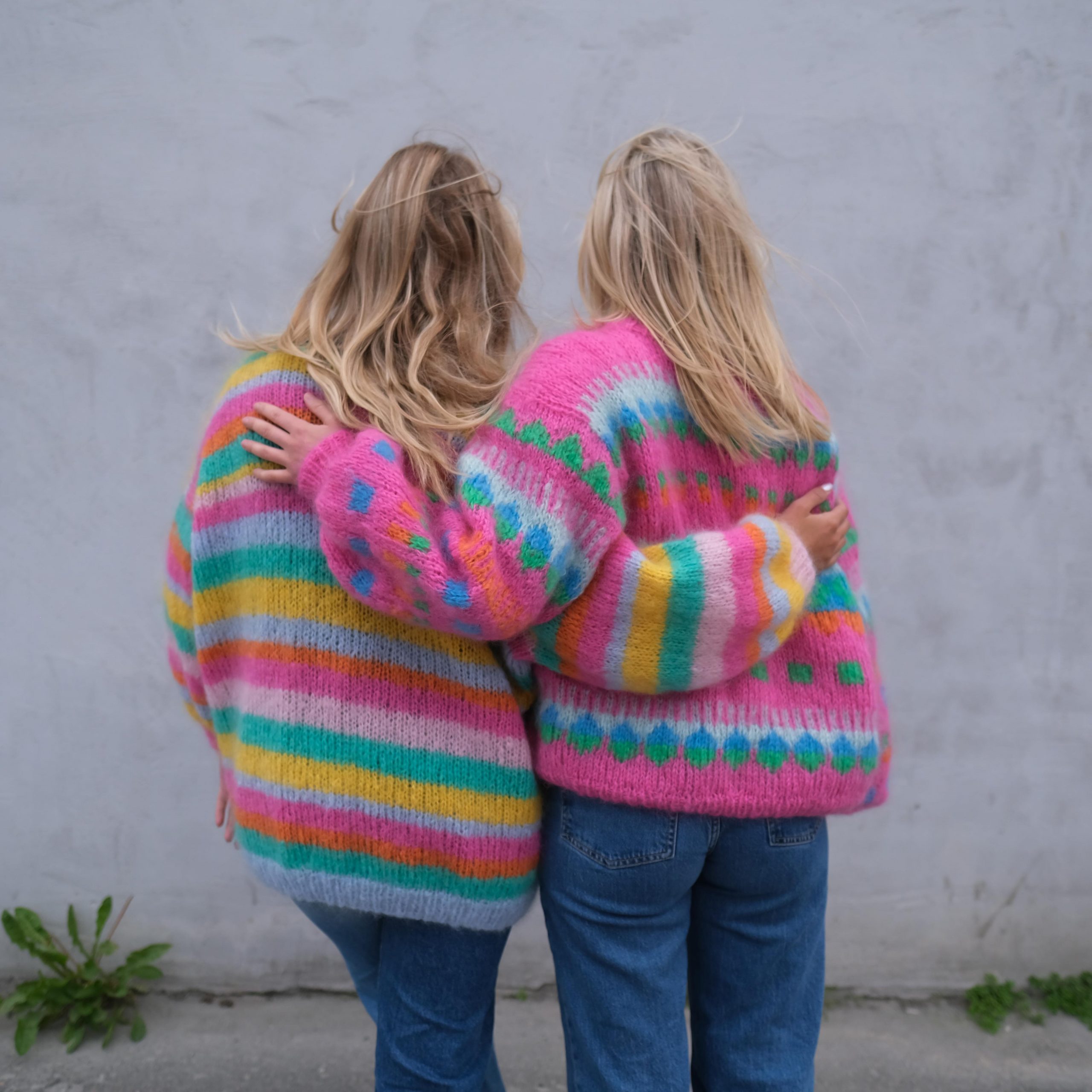 mohair sweater 80s inspired knitting pattern women funkytown