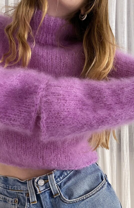 Knitting pattern mohair pullover women nina sweater le pull