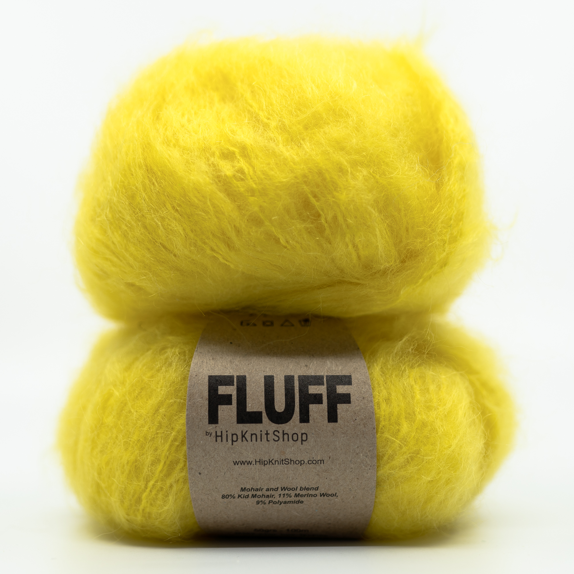 garn fluff mohair knall gul flash bodø glimt garn farge