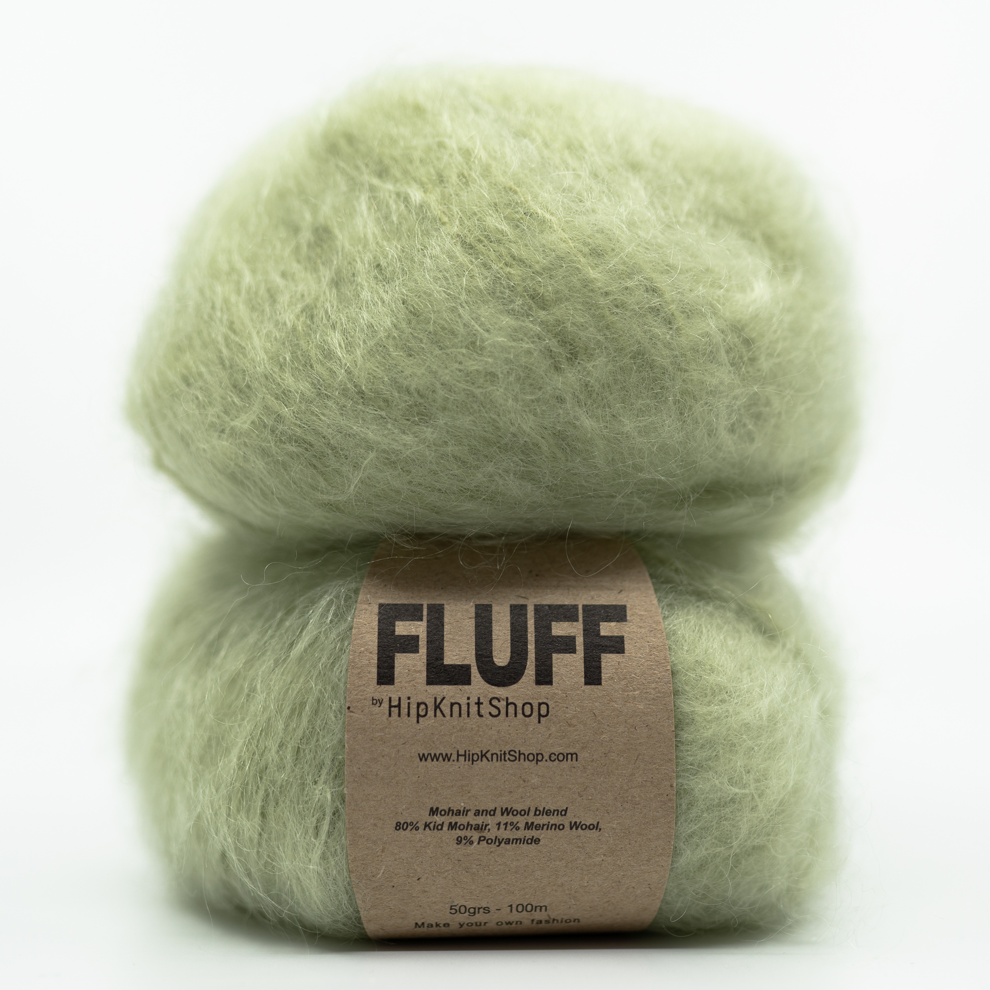 fluff og farger lys dus grønn nettbutikk mohair