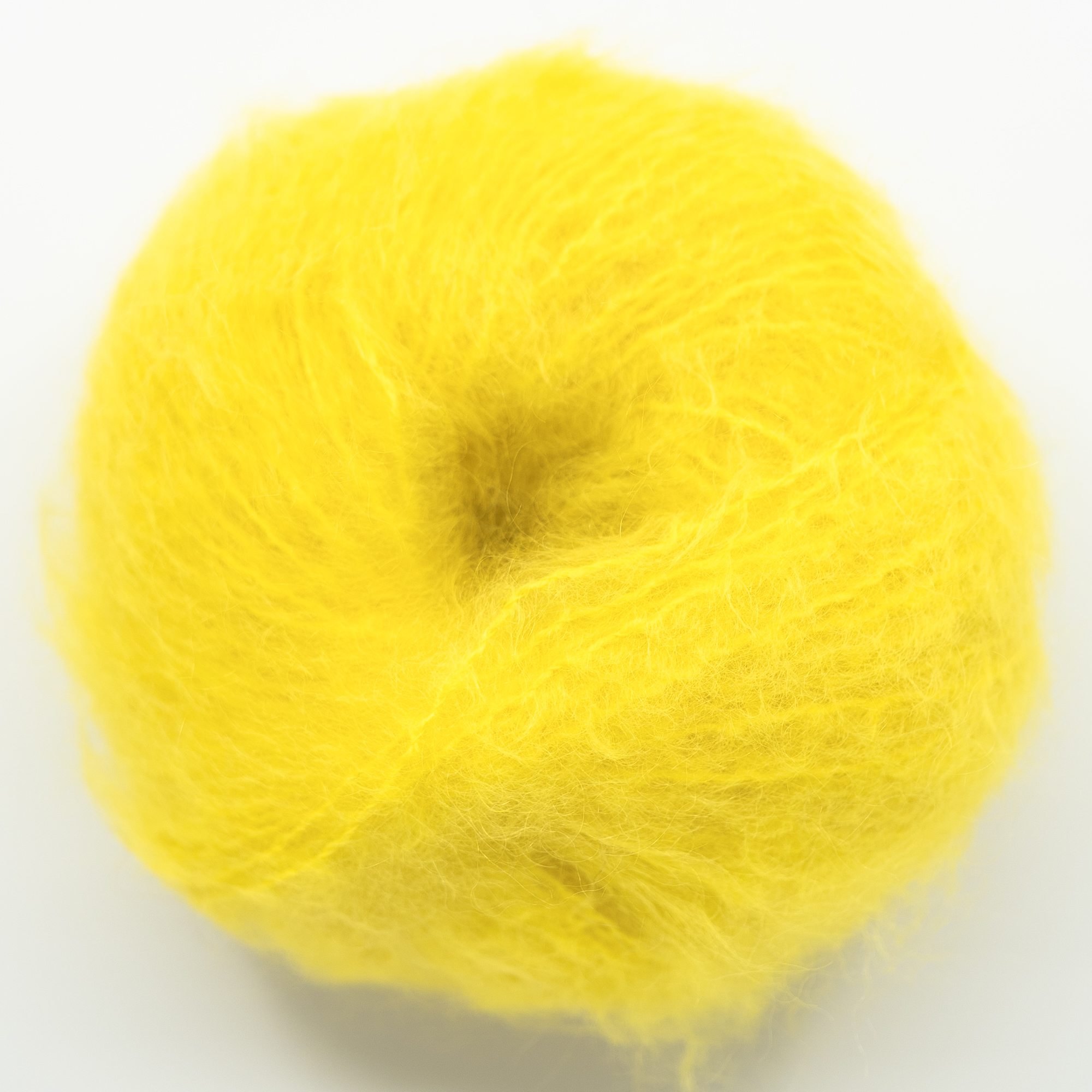 garn fluff mohair knall gul flash bodø glimt garn farge