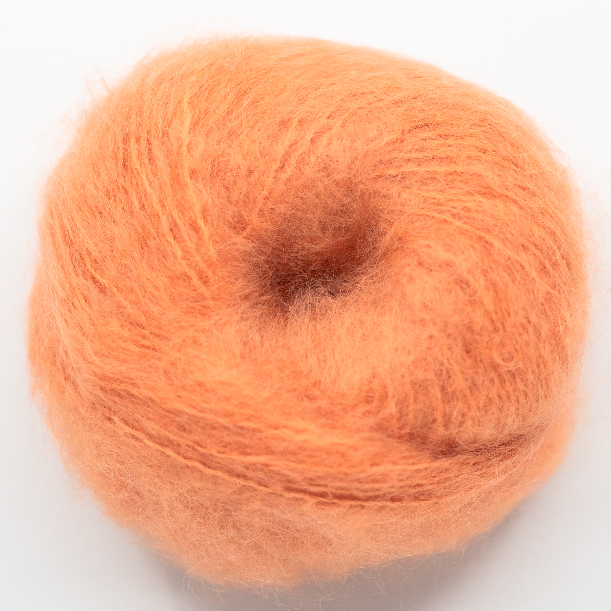 fluff mohair yarn colourful chunky mohair orange