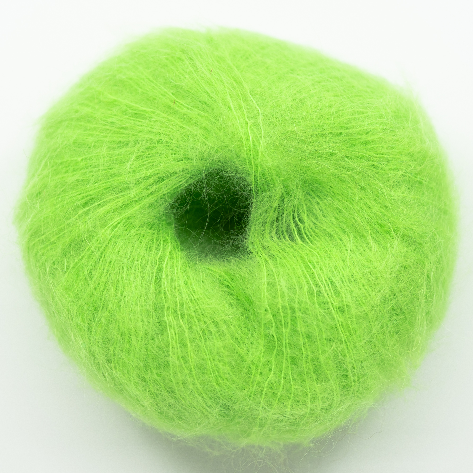 Neon grønn mohair garn nettbutikk