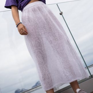 mohair skirt knitted long