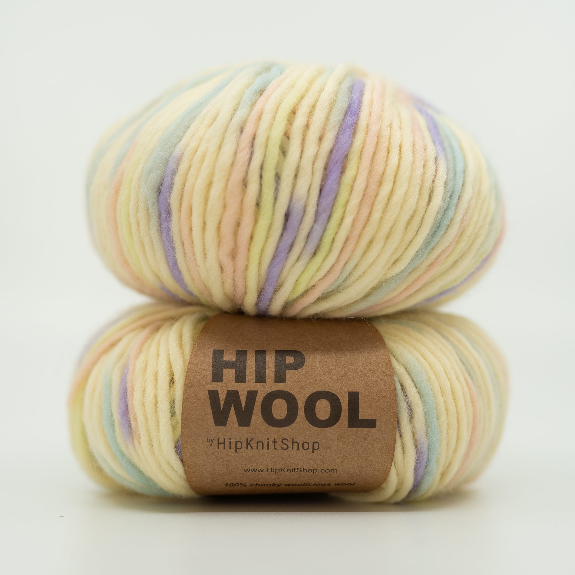 hand dyed wool yarn pastel colors chunky