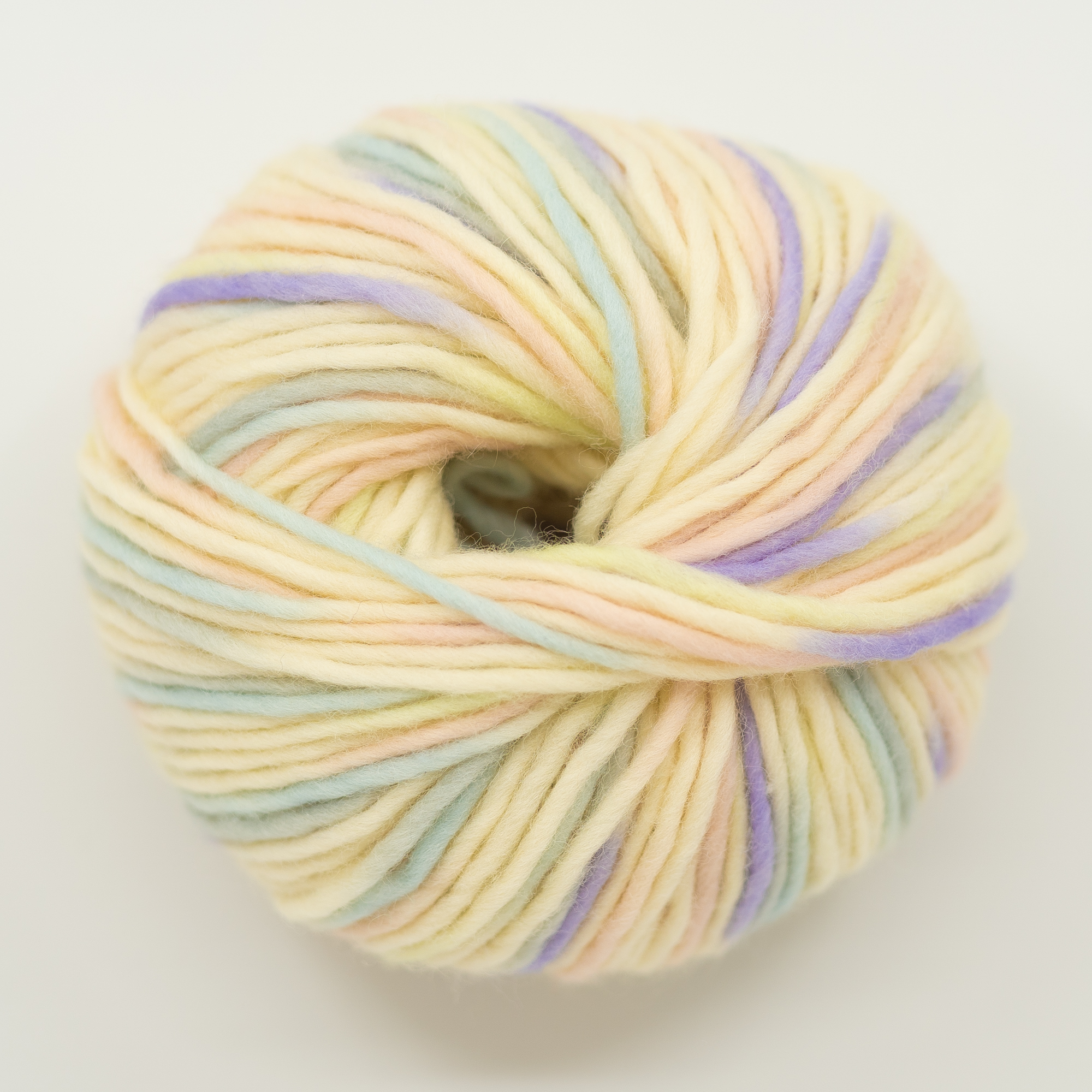 hand dyed wool yarn pastel colors chunky