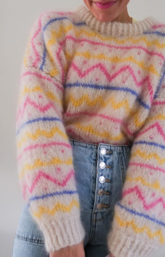 tivoli genser dame strikkeoppskrift