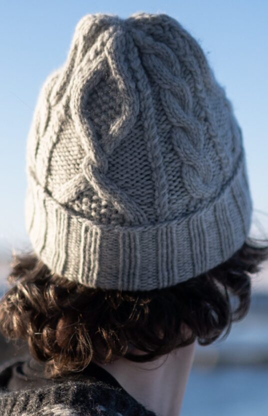 strikkeoppskrift lue herre