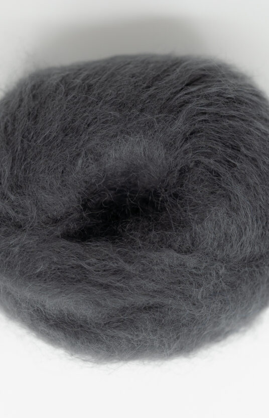 dark grey mohair yarn