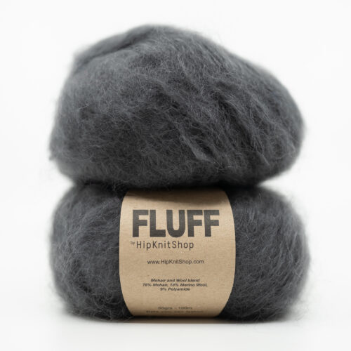 dark gray mohair yarn