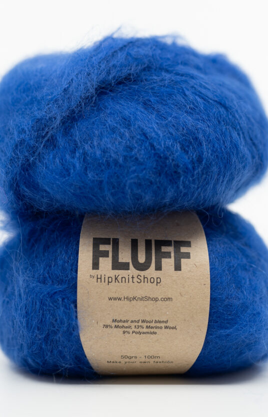 fluff blue mohair