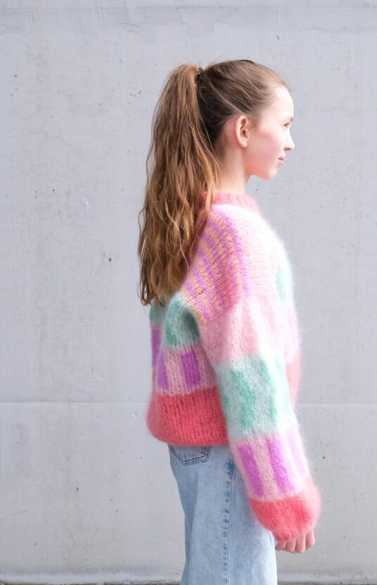 strikkeoppskrift barn 80talls genser