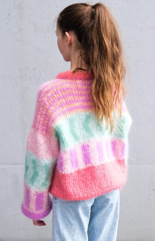 strikkegenser til jente fargerik strikk til stor jente. Strikkeoppskrifter til jenter og tenåringer i mohair