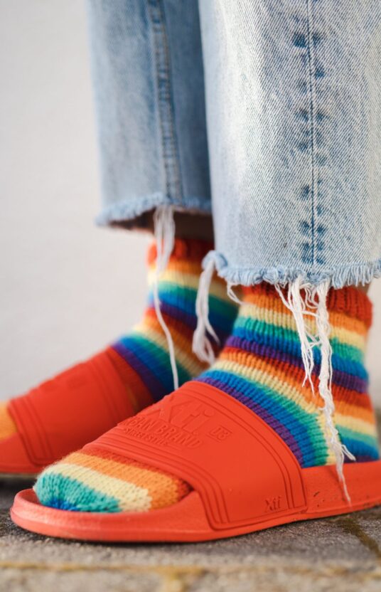 enkle strikkesokker oppskrift