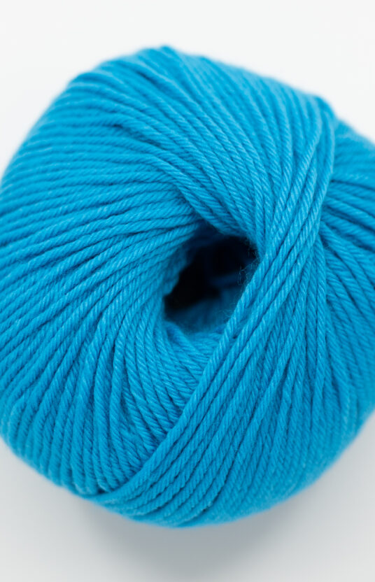 Blue merino yarn